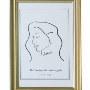 Aava puukehys 20x30cm, kulta