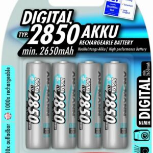 NiMH akku AA-koko 2850mAh 4 kpl pakkaus, Ansmann