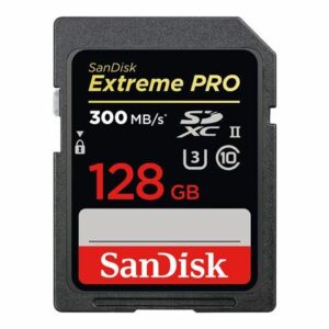 Sandisk Extreme Pro 128GB - 300MB/s UHS-II U3, muistikortti