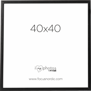 Focus Rock Black 40x40cm valokuvakehys - musta