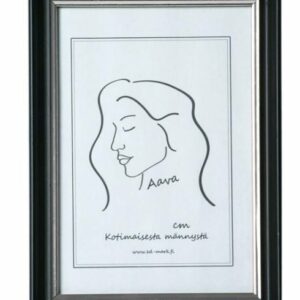 Aava puukehys 20x20cm, musta