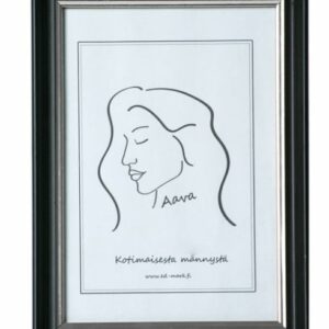 Aava puukehys 13x18cm, musta