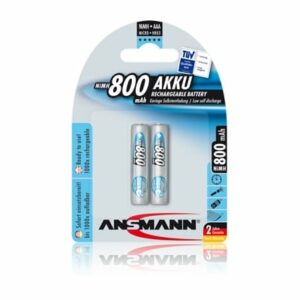 NiMH akku AAA-koko 800mAh 2 kpl pakkaus, hitaastipurkautuva