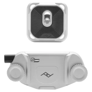 Peak Design Capture Clip Silver -kiinnike pikakiinnityslevyllä