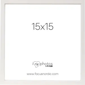 Focus Rock 15x15cm valokuvakehys, valkoinen