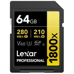 Lexar Pro 1800X UHS-II V60 64gb SDXC