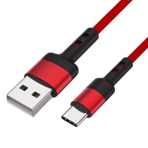Caruba USB A - USB C kaapeli - 1m punainen
